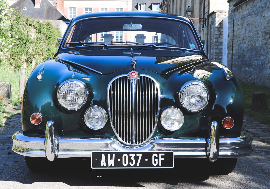 rent a classic car Jaguar MK2 Sir Lyons